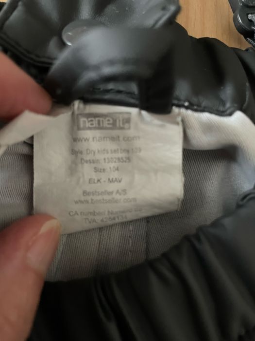 Spodnie kurtka przeciwdeszczowa wodoodporna Name It 104