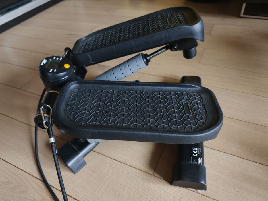 Stepper do ćwiczeń fitness skrętny 2w1 z linkami licznikiem step Trex Sport