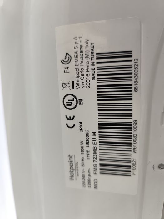 Máquina Roupa Hotpoint Ariston fmg 723mb - Para Peças