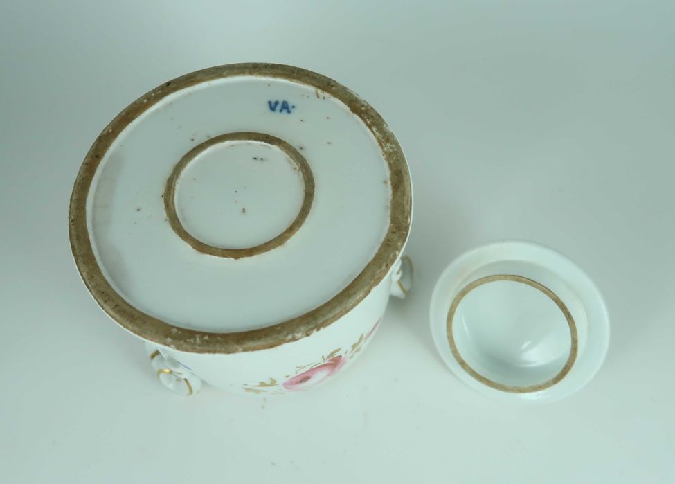 Açucareiro Vista Alegre Séc. XIX - Pintura Manual