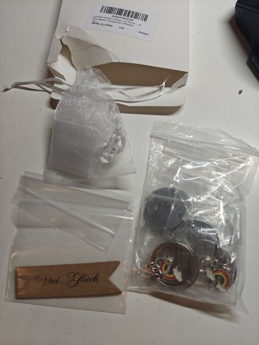 Breloczki podziękowania 6szt brelok prezent zawieszka N479