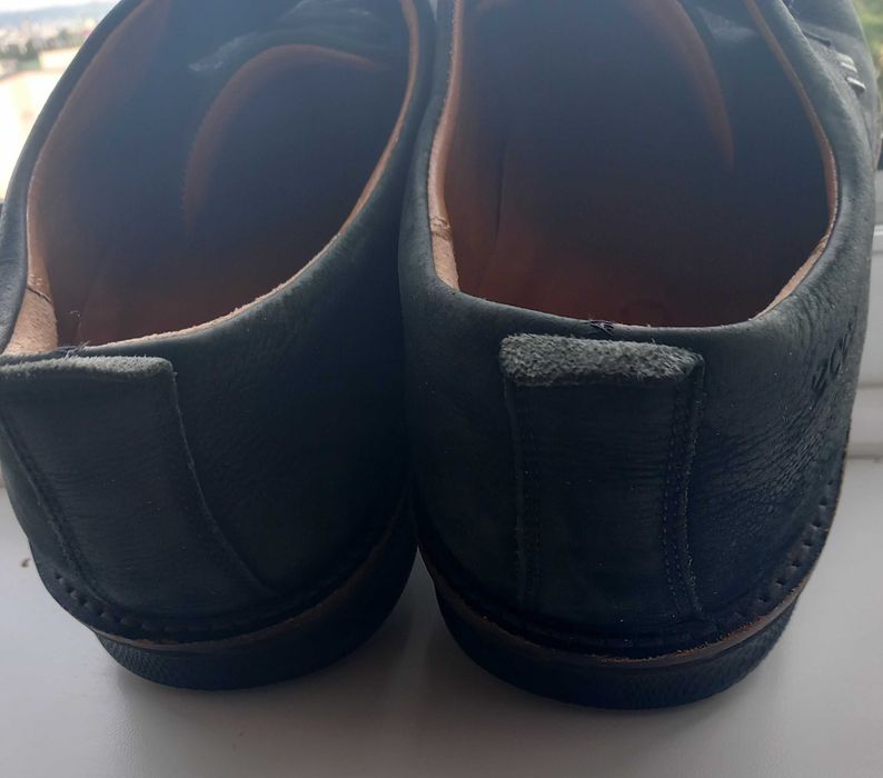 ecco czarne buty męskie skóra rozm. 45
