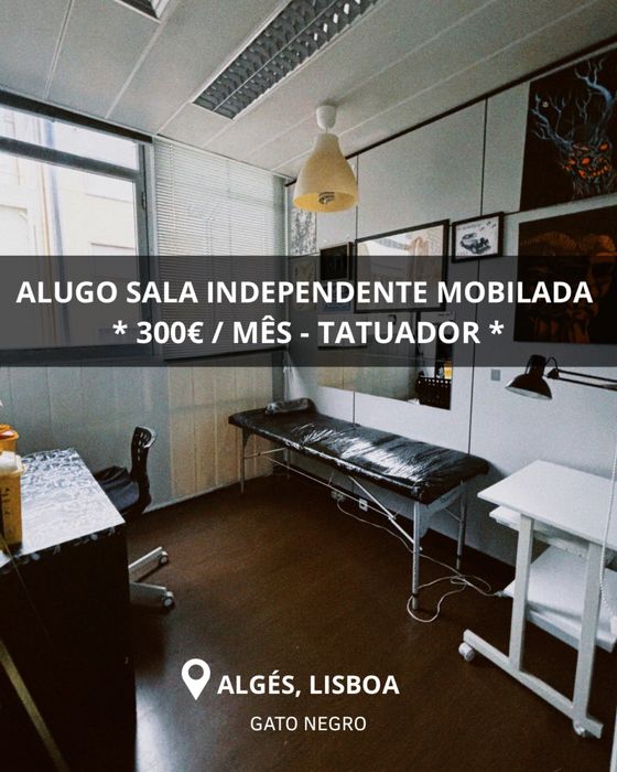 ALUGA-SE sala independente para TATUADOR- Algés, Lisboa
