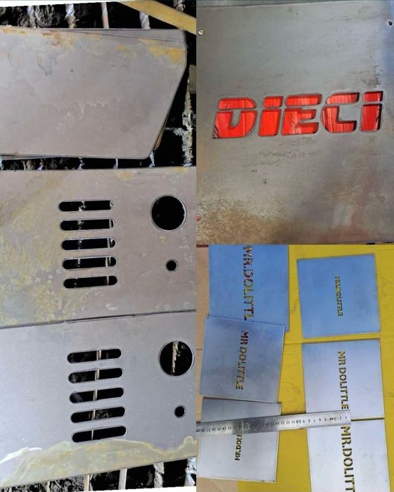 Ciecie wypalanie blacha plazma gięcie CNC laser marki formatki