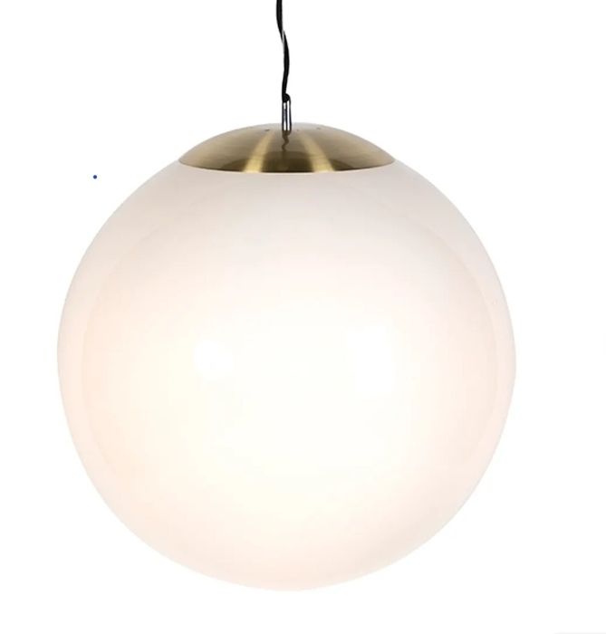 Luminária escandinava de vidro opala de 50 cm - Bola 50 
cm - Bola 50