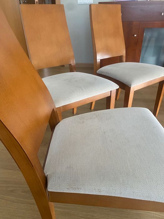 6 cadeiras de mesa de jantar