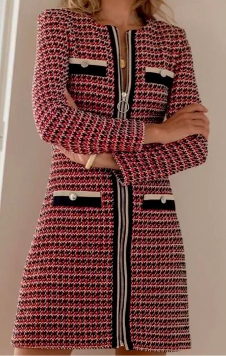 Maje твидовое платье