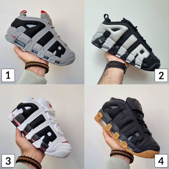Кроссовки Nike Air More Uptempo Low Уптемпо Кросівки Низькі 40-45