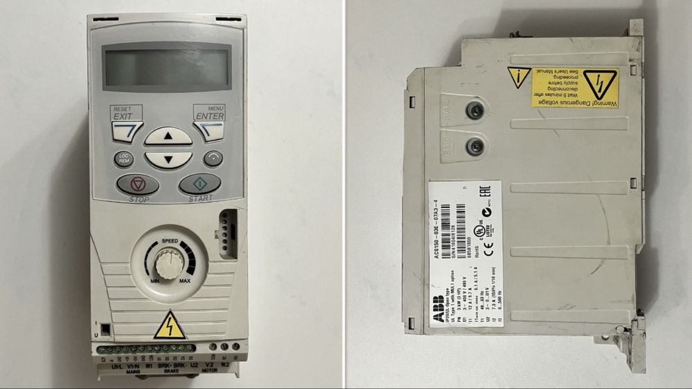 Перетворювач частоти. Цифр мультиметр EDM. Магніт пускач. Тем контроле