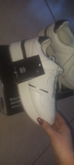 Nowe białe sneakersy damskie 37 buty adidasy