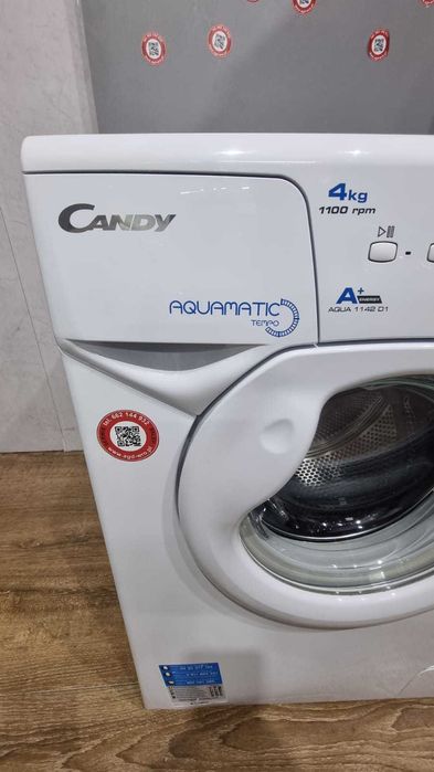 Pralka Candy Aqua 1142, mini pralka, 4kg, 1100obr/min, AQUAMATIC, A+