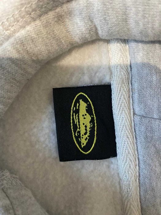 Island puff print zip hoodie [Heather grey]