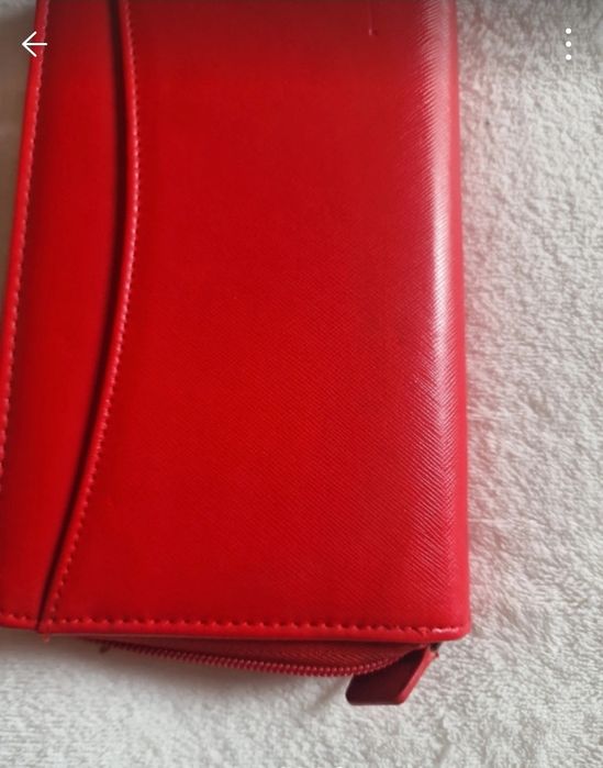 Filofax e Carteira Vermelha