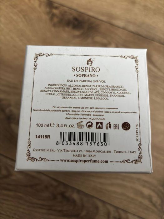 SOSPIRO Soprano – 100 ml EDP