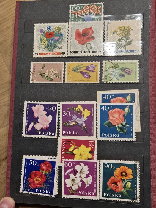 Klaser ze znaczkami PRL