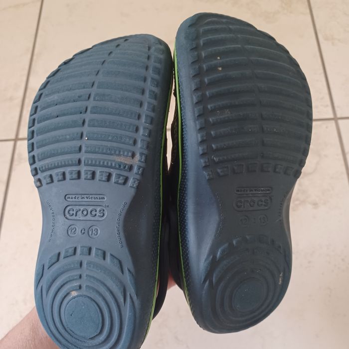 Crocsy dla chłopca ze skórą C12-13/29/19 cm