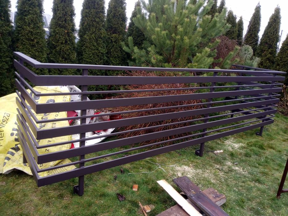 Balustrada balkonowa stalowa ocynk+ral
