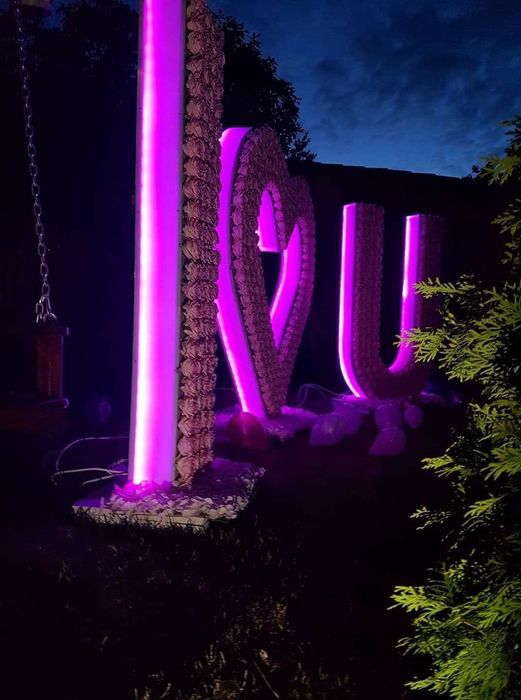 Napis weselny na salę