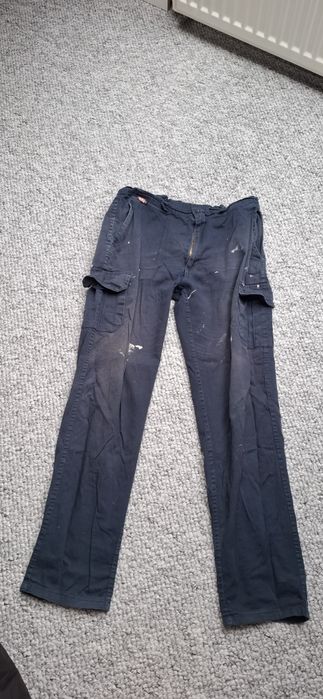 Granatowe spodnie robocze L