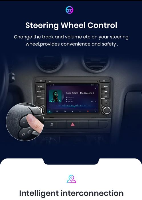 Rádio android Auto e Carplay Audi A3 8P S3 RS3 DSP GPS 2/32GB SELADO