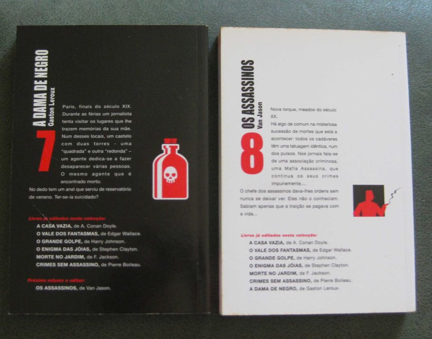 Colecção de 8 livros: Os Policiais do Correio da Manhã