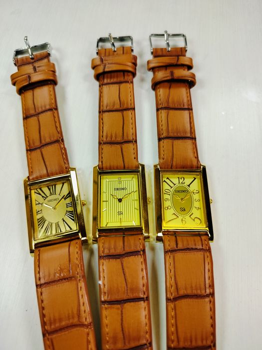 3 x zegarek Seiko Tank Quartz