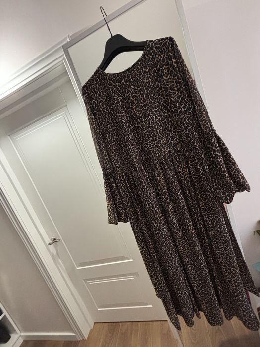 Сукня леопард довга
