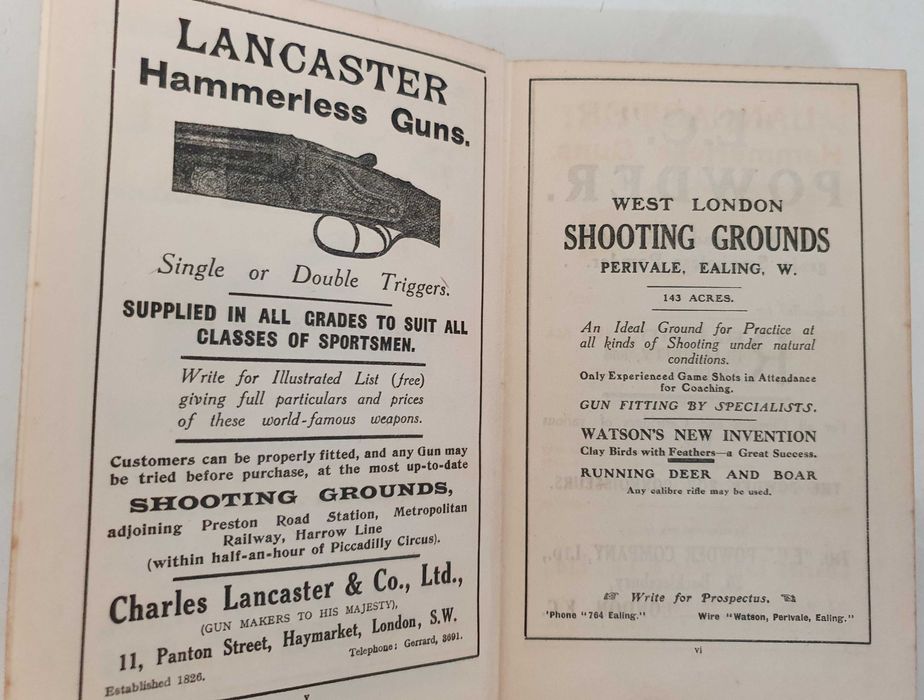 Livro The Shot Gun & Its Uses by East Sussex - 1914