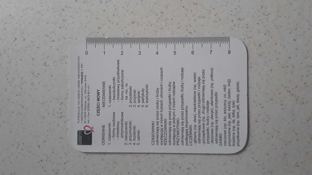 Ściągi kieszonkowe geometria, części mowy