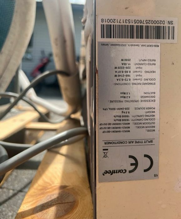 Klimatyzator 5 kw z przewodami