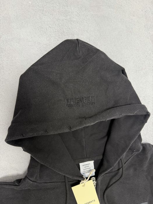 зип худи Vetements Hello My Name is Vetements Balenciaga rick owens