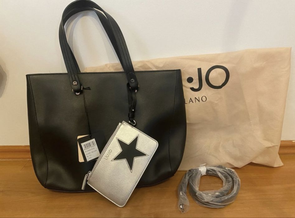 Torebka shoperka czarna na codzien LIU JO