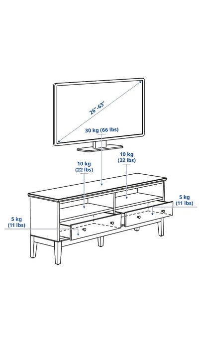IKEA szafka pod tv Idänas, komoda