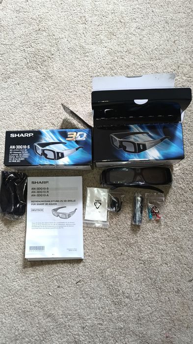 Okulary aktywne 3D Sharp AN3DG10S nowe