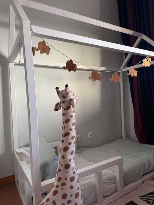 Cama Infantil Montessoriana Casinha + Colchão
