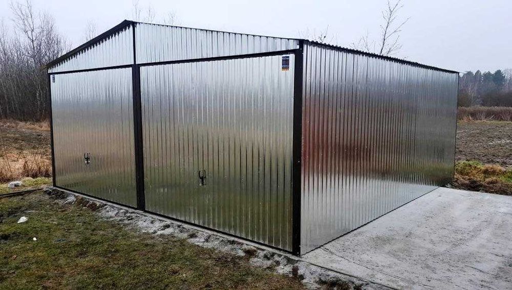 Garaż Blaszany 6x6 Dwuspadowy