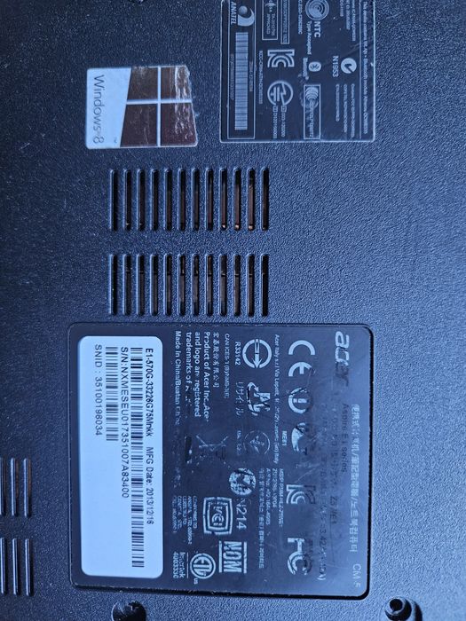 Ноутбук ACER ASPIRE E1-570