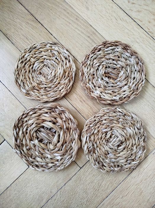 Podkładki boho naturalne słoma trawa