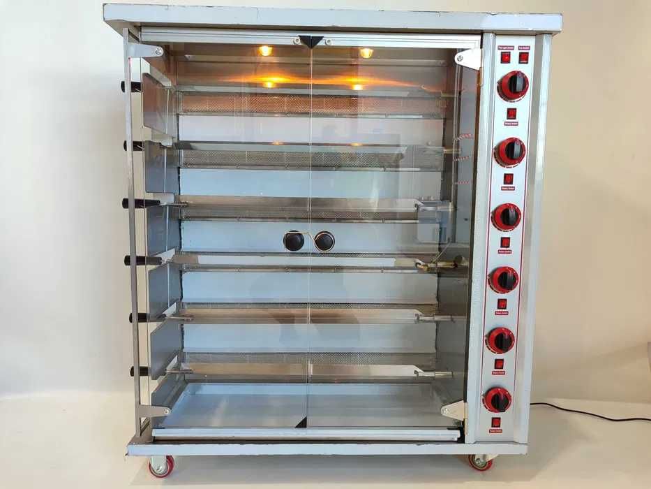 Assador de frango com 6 espetos rotativos - NOVO - SUPER PREÇO