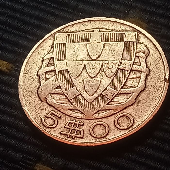 moeda prata 5.00 ano 1940