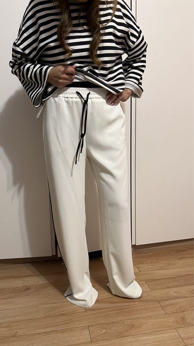 Zara xs новые штаны брюки с лампасами