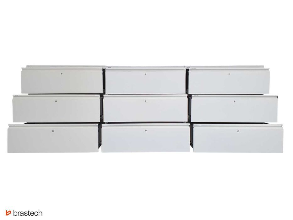 Szafa z szufladami 101x300x45 cm metalowy