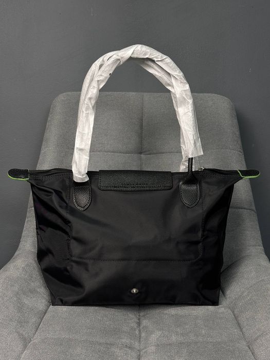 Сумка Longchamp Tote Bag чорна трендова сумочка 34/24