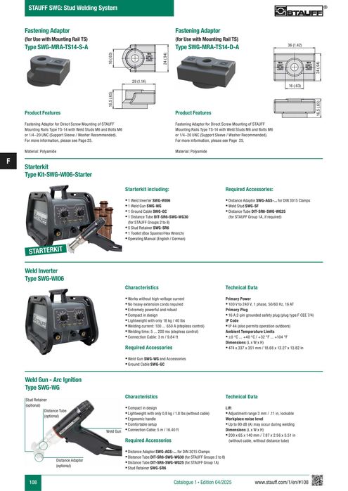 System zgrzewania kołków STAUFF SWG-W106