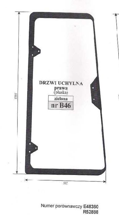 Case 580, 590 - szyba B 46