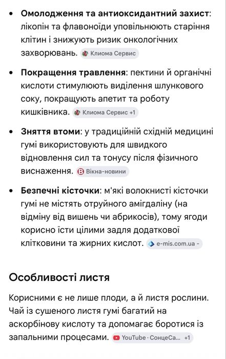 Дуже корисна та рідкісна ягода гумі ціна за 3 л (червень-липень)