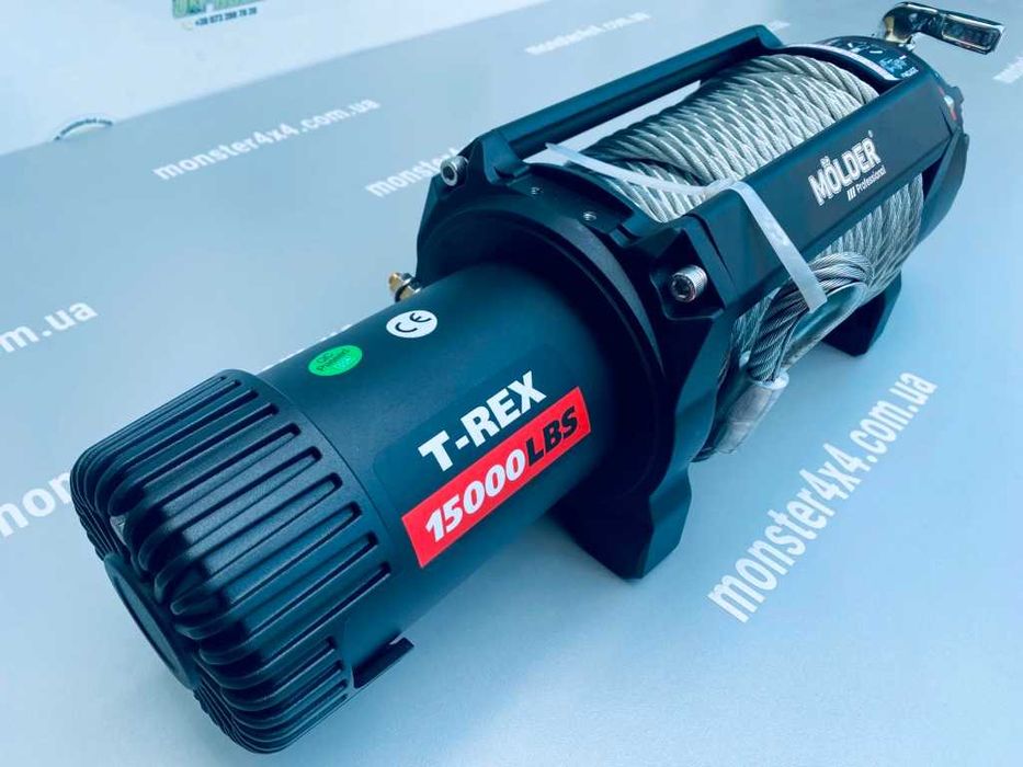 Лебідка MOLDER Professional T-REX 15000 IP68 (6800 kg) 24V евакуатор