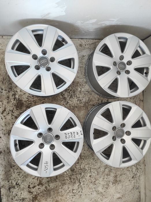 418 Felgi aluminiowe ORYGINAŁ AUDI R 16 5x112 otwór 57,1 Bardzo Ładne