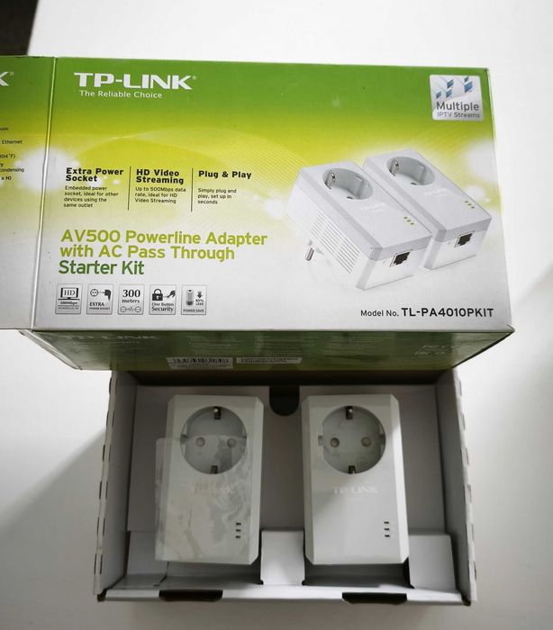 Powerline TP-LINK TL-PA4010PKit (AV600 - Passthrough)