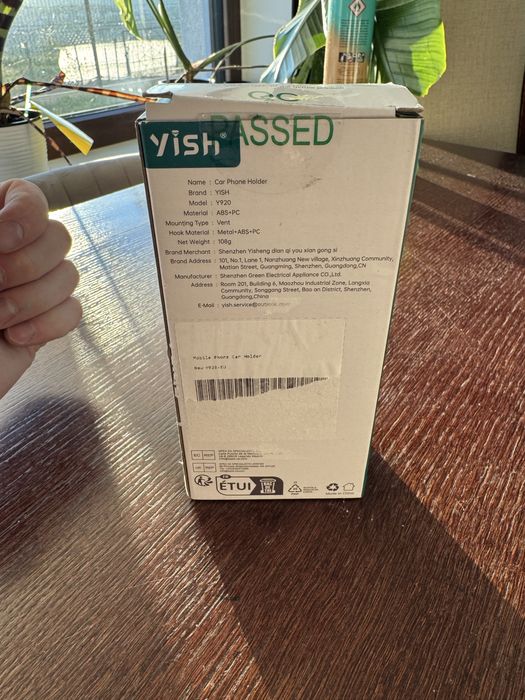 samochodowy uchwyt na telefon Yish Y920 z obrotem 360 stopni